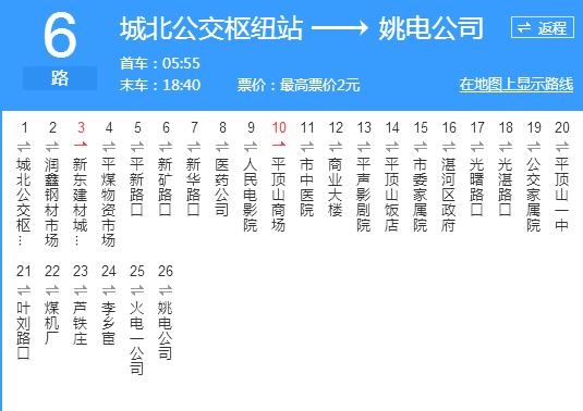 平頂山公交6路