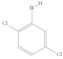 2,5-二氯苯酚 結構圖