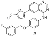 5-[4-[[3-氯-4-[（3-氟苯基）甲氧基]苯基]氨基]-6-喹唑啉]-2-呋喃甲醛