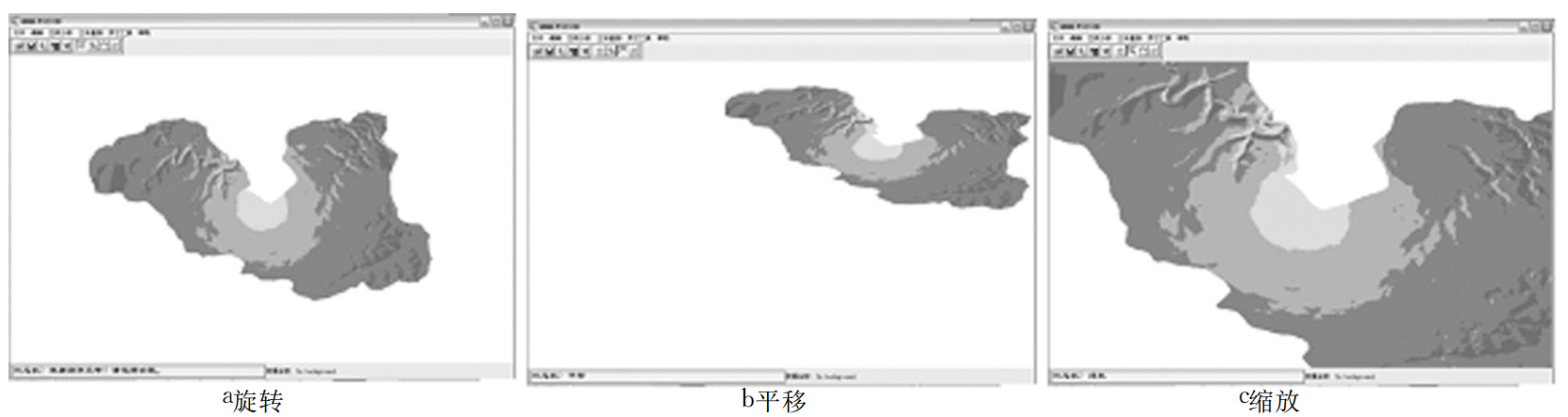 圖3旋轉,平移,縮放功能的實現