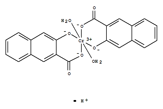 二水合二[3-羥基-2-萘甲酸根-O2,O3]合鉻酸氫鹽3-羥基-2-萘甲酸-鉻配合物