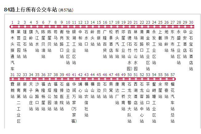 東莞公交84路