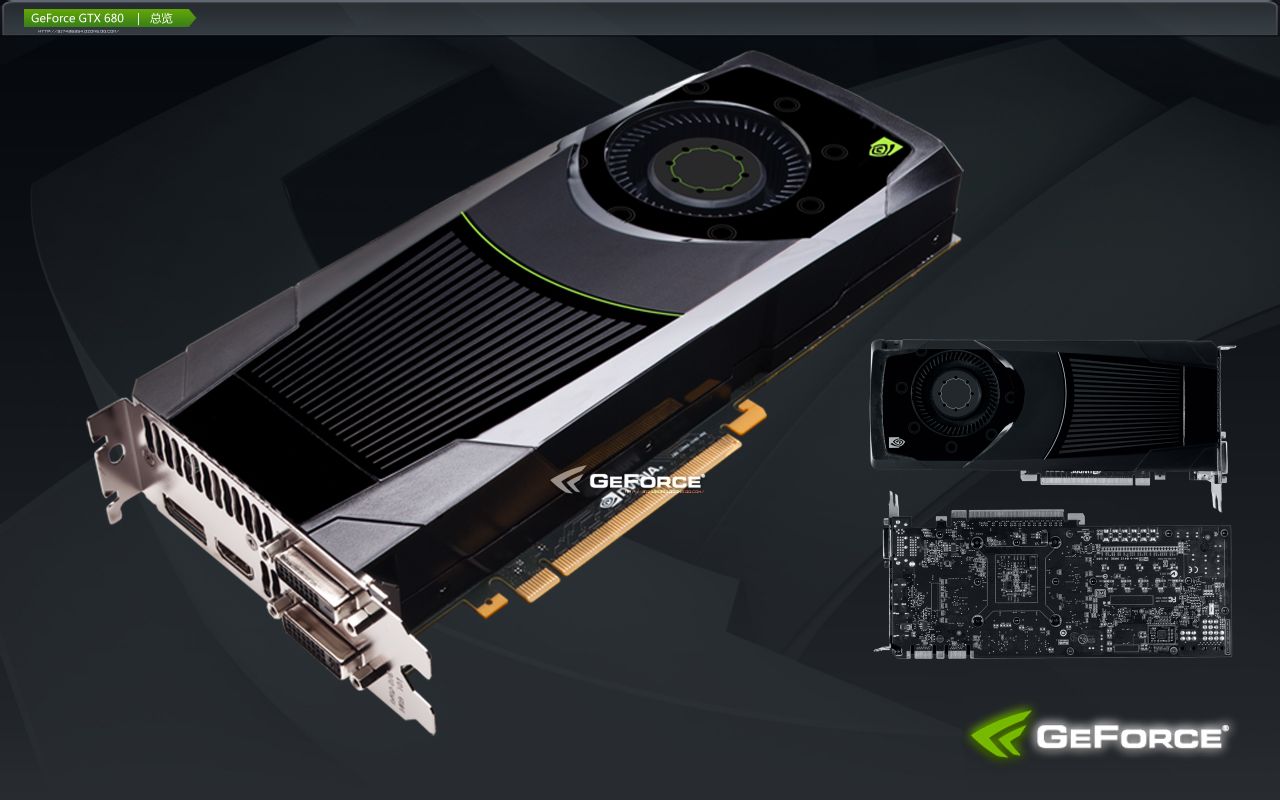 GeForce GTX 680俯視圖