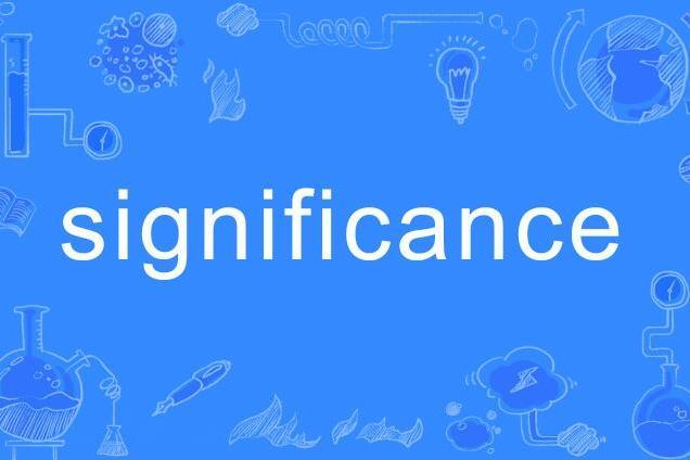 Significance(英語單詞)