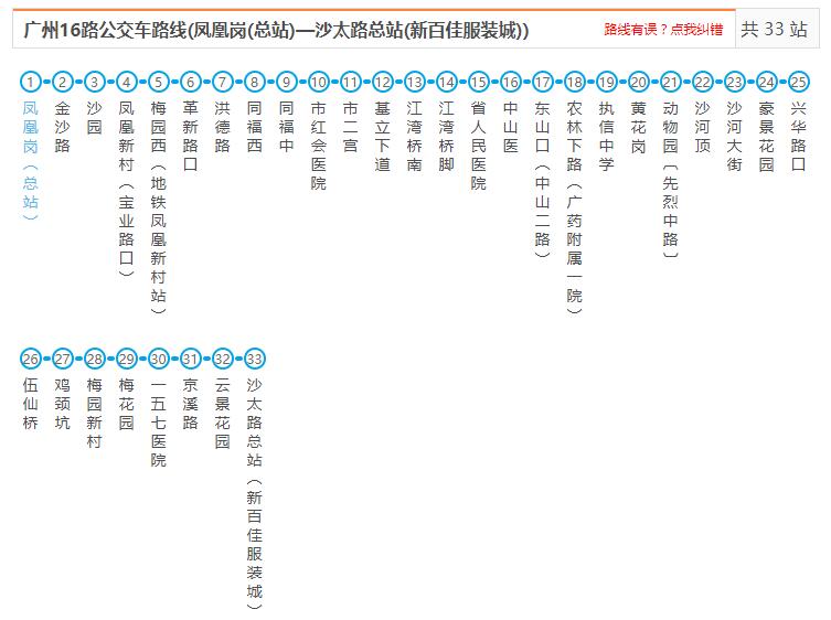 廣州公交16路