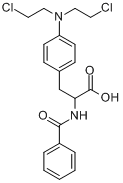 2-苯甲醯氨基-3-{4-[N,N-二（2-氯乙基）氨基]苯基}丙酸