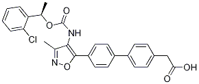 4\x27-[4-[[[(1R)-1-（2-氯苯基）乙氧基]羰基]氨基]-3-甲基-5-異惡唑基]-聯苯-4-乙酸