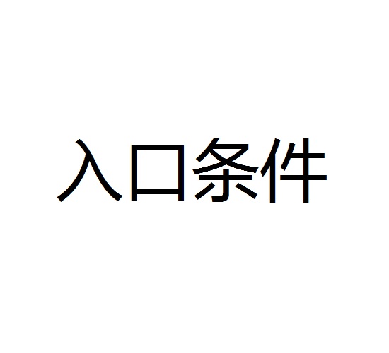 入口條件