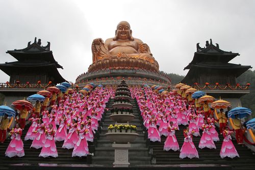 奉化雪竇山露天彌勒大佛開光