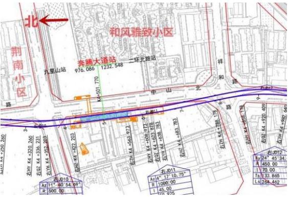 奔騰大道站位置及結構