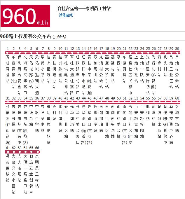 佛山公交960路