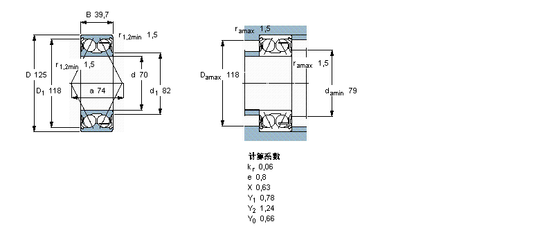 SKF 3214A-2Z/MT33軸承