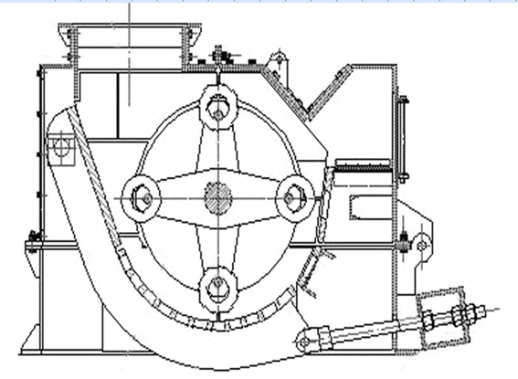 環錘式破碎機結構圖