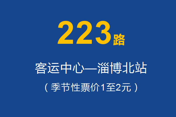 淄博公交223路