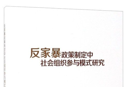 反家暴政策制定中社會組織參與模式研究