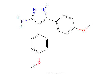 4,5-二（4-甲氧基苯基）-1H-吡唑-3-胺