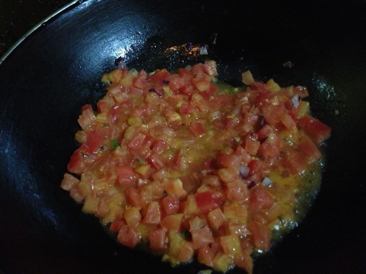 奶白菜番茄疙瘩湯