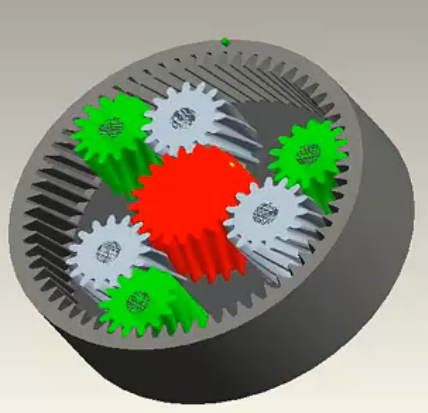 圖2.雙排行星齒輪