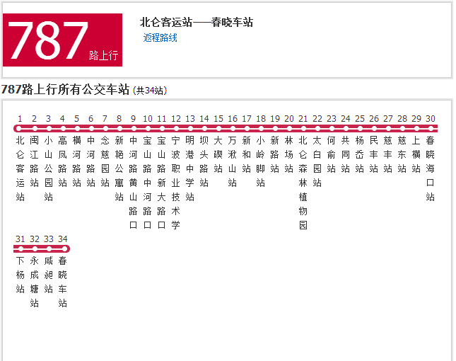 寧波公交787路