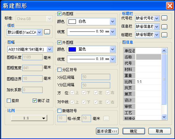 CAD圖框設定