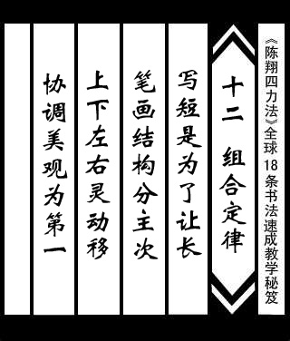 陳翔四力法書法速成寶典