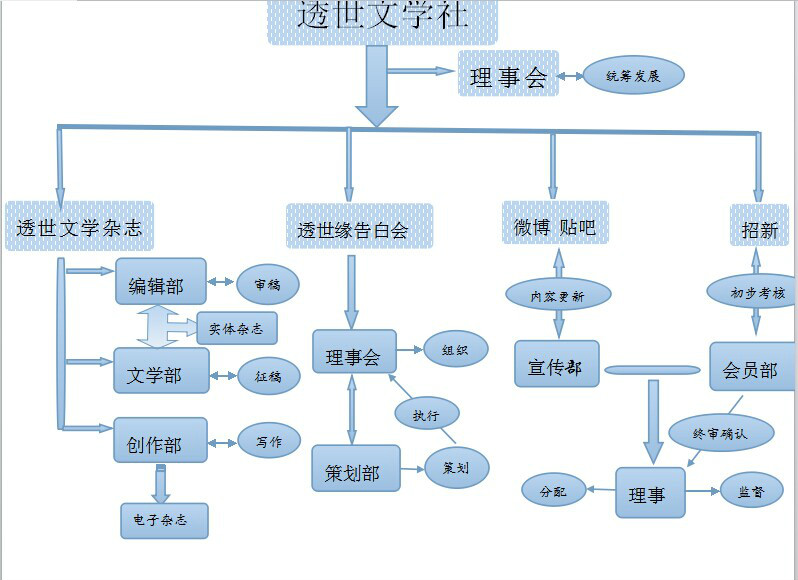 部門分化結構圖