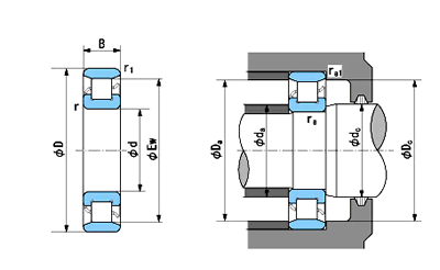 SKF1206軸承圖紙