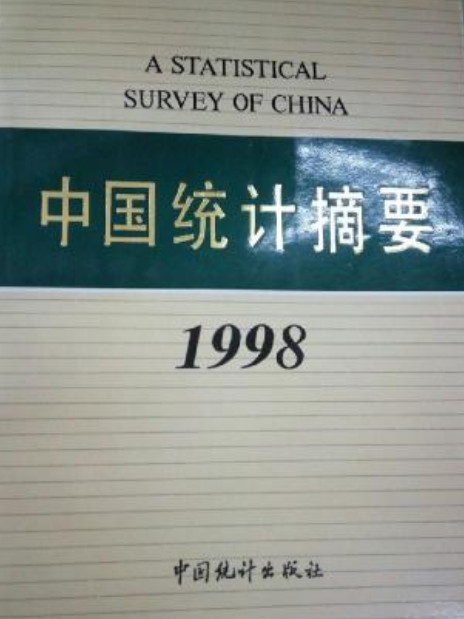 中國統計摘要 1998