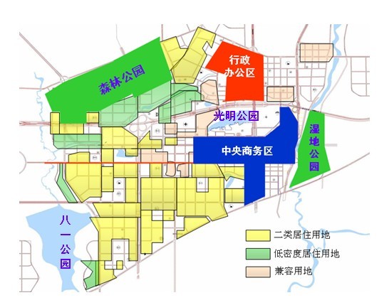 長春南部都市經濟開發區規劃圖