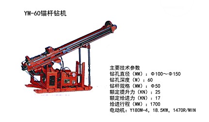 YM-60錨桿鑽機