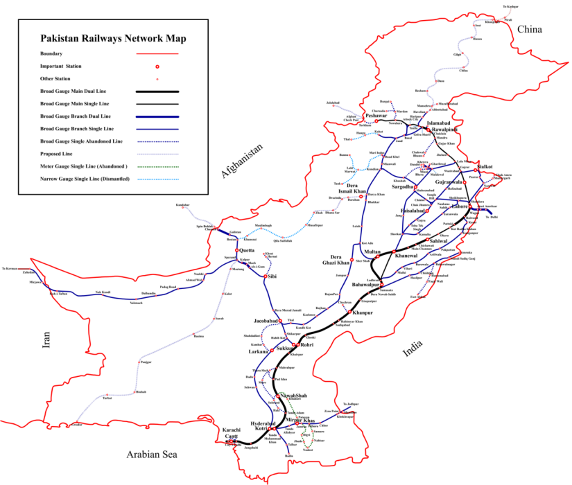 巴基斯坦鐵路