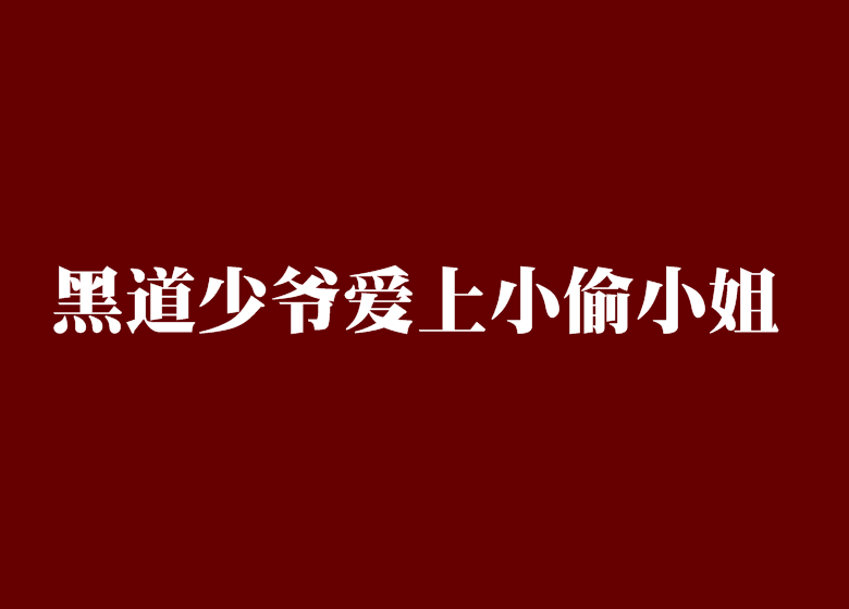 黑道少爺愛上小偷小姐