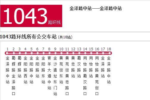 成都公交1043路環線