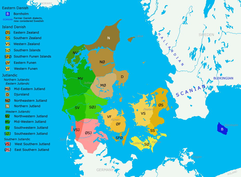 丹麥語方言區