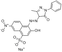 4-[（4,5-二氫-3-甲基-5-氧代-1-苯基-1H-吡唑-4-基）偶氮]-3-羥基-7-硝基-1-萘磺酸單鈉鹽
