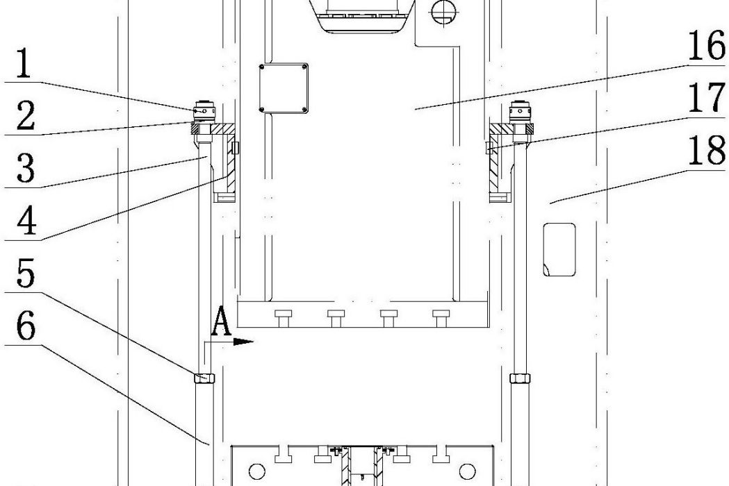 一種機械壓力機槓桿式機械下頂料裝置