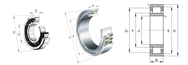 NTN NJ408+HJ408BearingBearing Size and D