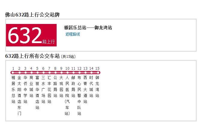 佛山公交632路