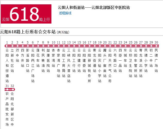 雲陽公交618路