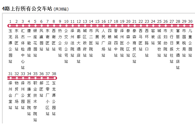 晉城公交4路