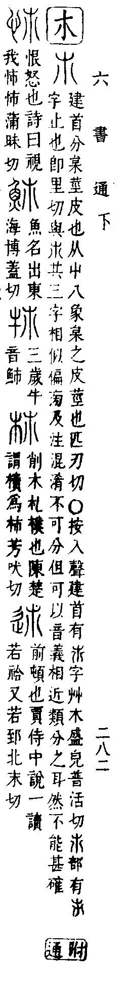 《訂正六書通》第282頁