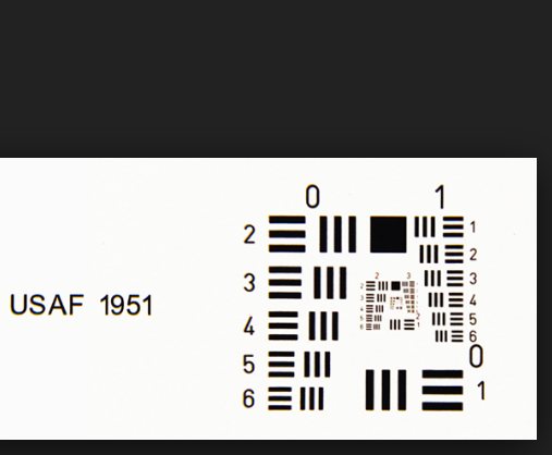 USAF分辨力測試圖