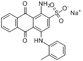 1-氨基-9,10-二氫代-4-[（2-甲苯基）氨基]-9,10-二氧代-2-蒽磺酸鈉鹽