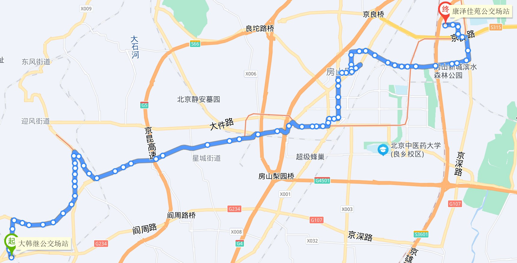 北京公交F85路