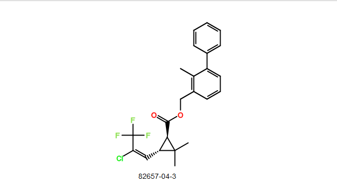 聯苯菊酯分子結構圖