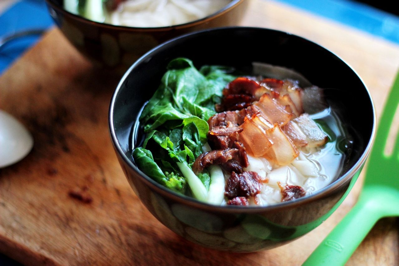 臘肉青菜煮豆絲