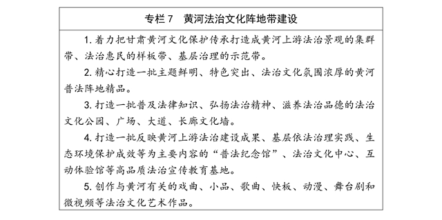 甘肅省法治文旅建設規劃（2021—2025年）