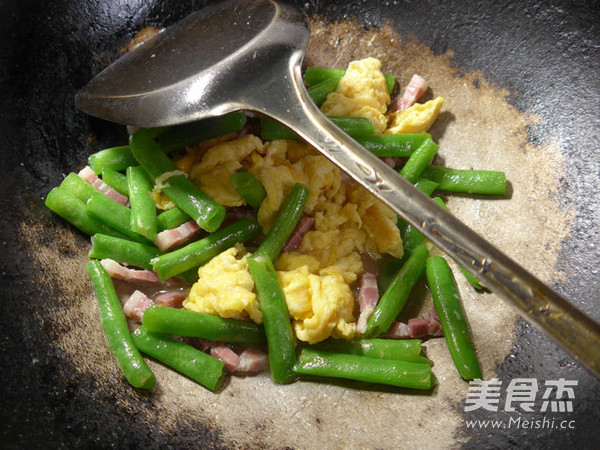 五花風肉梅豆炒雞蛋