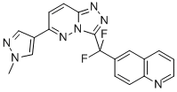 6-[二氟[6-（1-甲基-1H-吡唑-4-基）-1,2,4-噻唑並[4,3-B]吡嗪-3-基]甲基]-喹啉