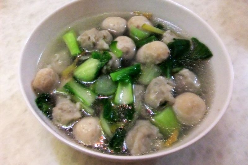 魚丸肉丸青菜湯